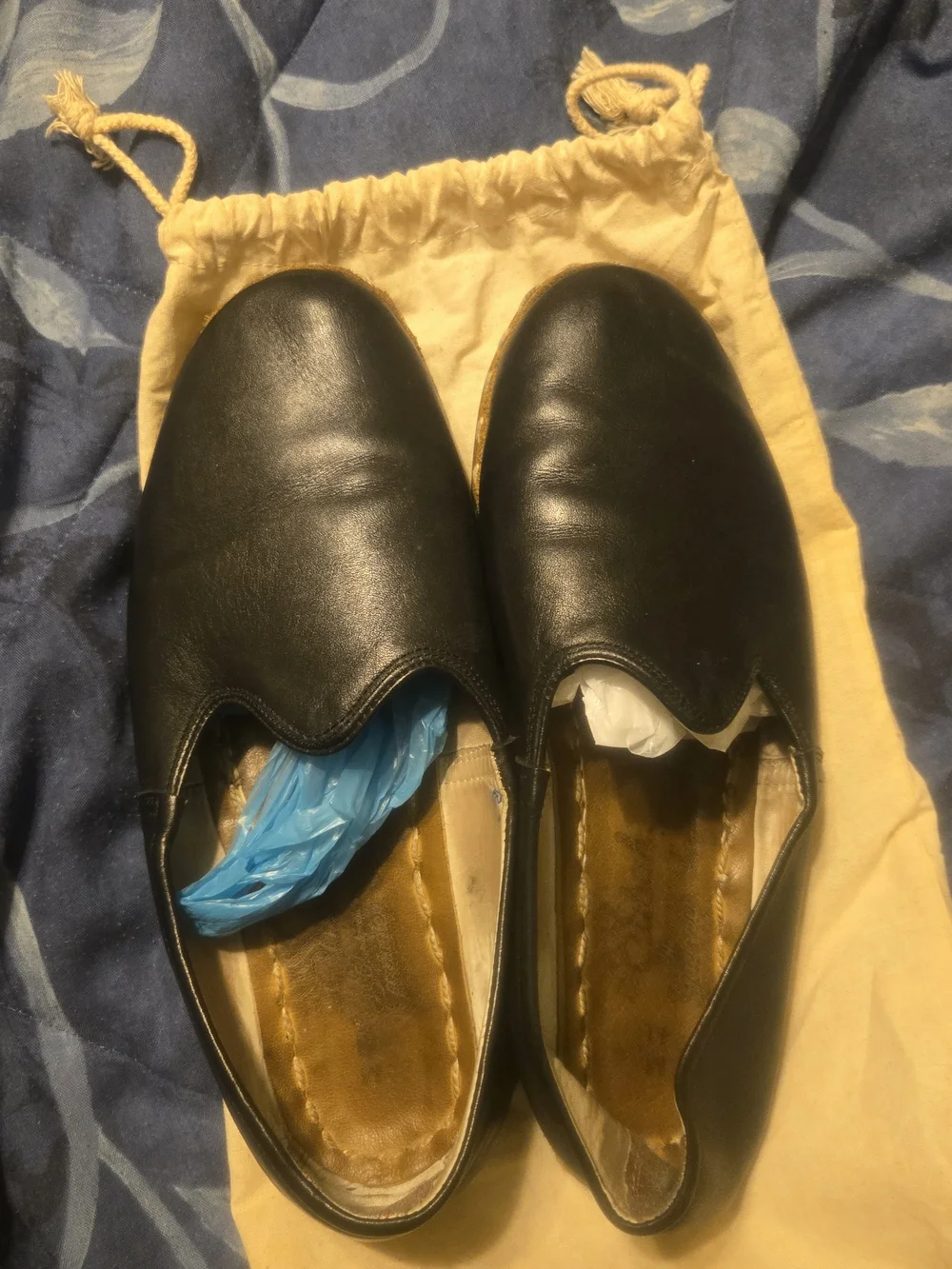 Sabahs, Sabah Black Slip-On Leather Loafers